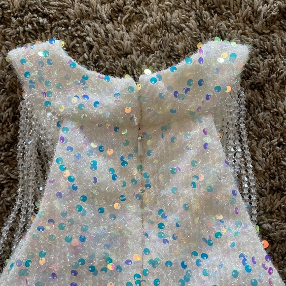 Maddie Leigh Homecoming / winter Christmas holiday formal dress w/sequins - Picture 5 of 10